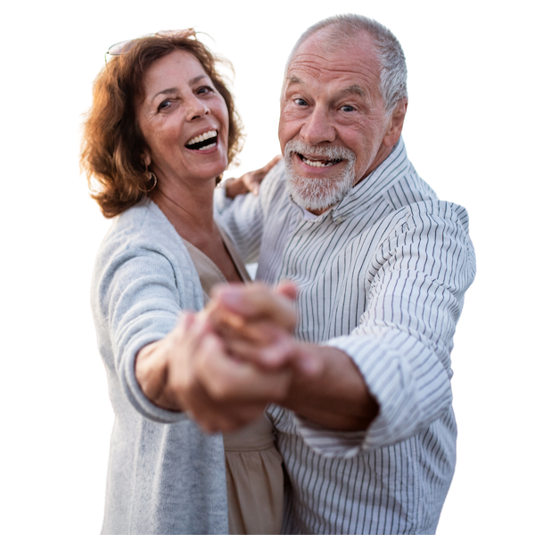 Happy Seniour Couple Dancing in Scotch Plains, NJ