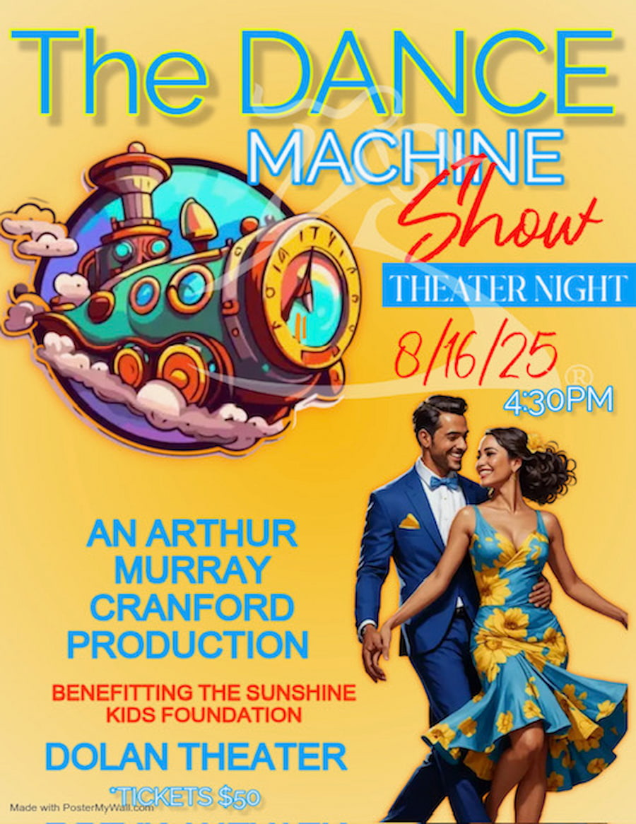 Arthur Murray Cranford The Dance Machine Show Flyer
